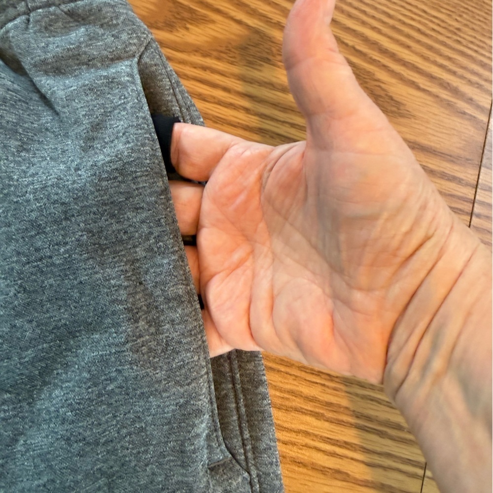 Straight Leg Heather Gray Joggers by Champion, Warm Lining. - Picture 10 of 12
